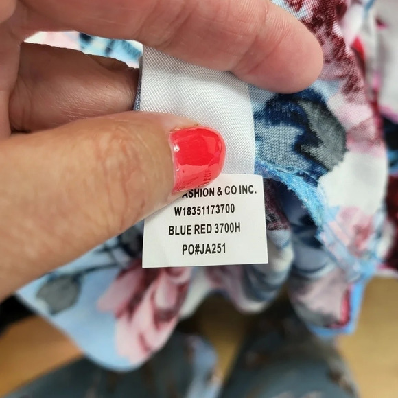 BAND OF GYPSIES Women's Size Medium Floral Side Tie Open Back with tie Dress NEW - Picture 11 of 13